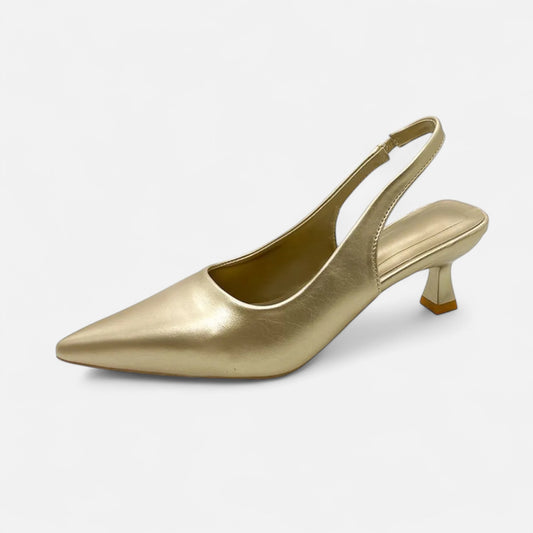 Women’s Pointed-Toe Pumps – Chic Elastic Mid Heel | Othier