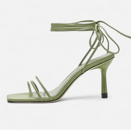 Women’s Retro Sandals – Elegant Straps with Stiletto Heel | Othier