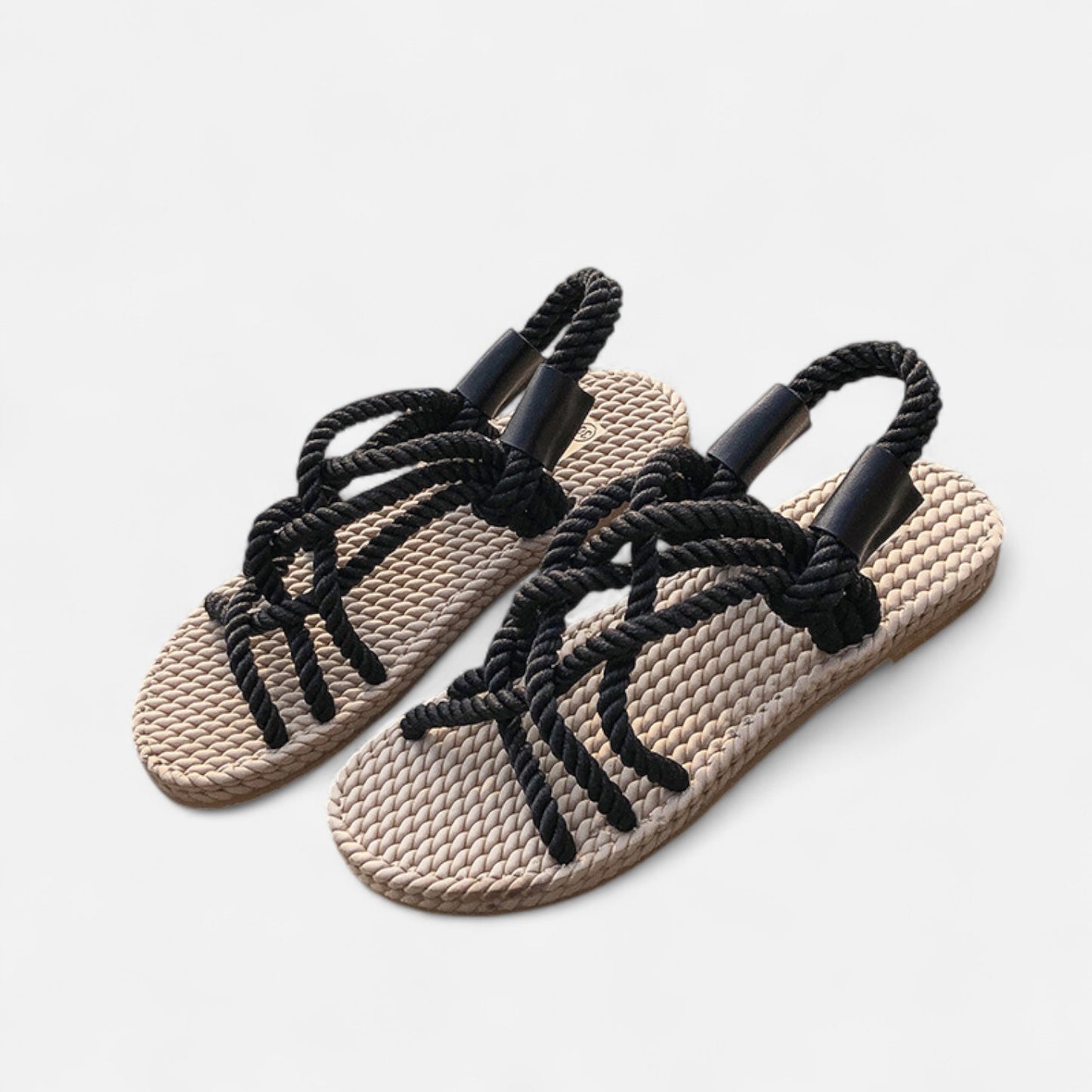 Sandales Tressées Style Romain pour Femme – Esprit Méditerranéen, Élégance Naturelle | Othier