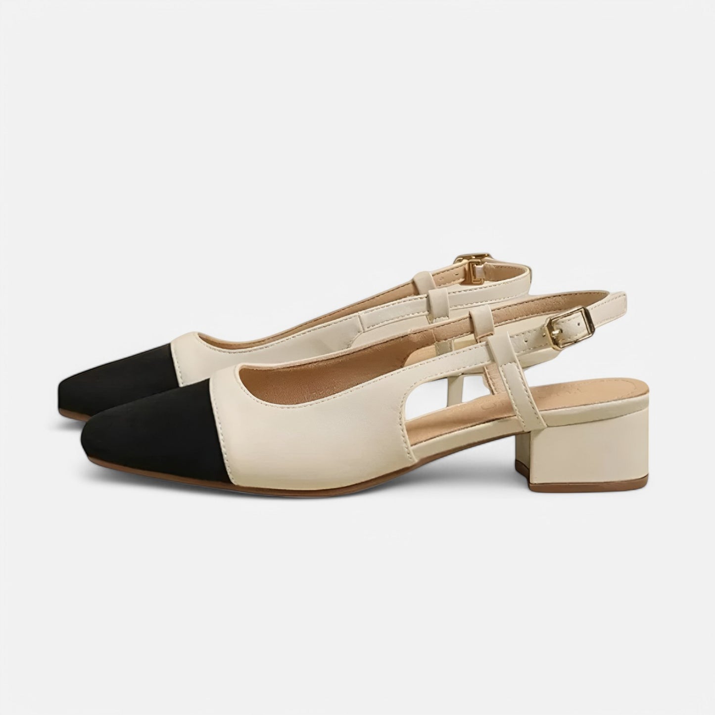 Escarpins Slingback Bicolores Élégants – L’Équilibre Parfait entre Élégance et Confort | Othier