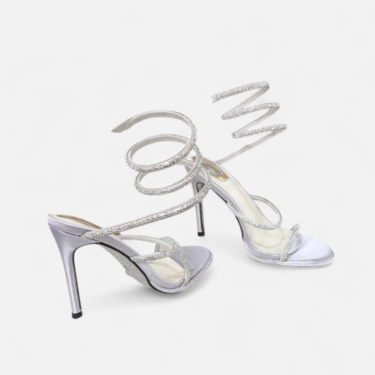 Sandales femme à talon aiguille – Éclat strass & élégance | Othier