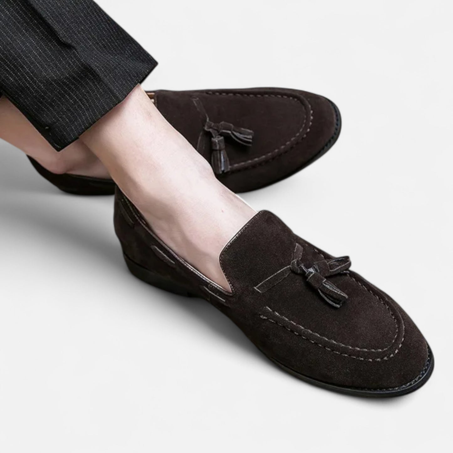 Mocassins homme à pampilles – Style britannique en cuir | Othier