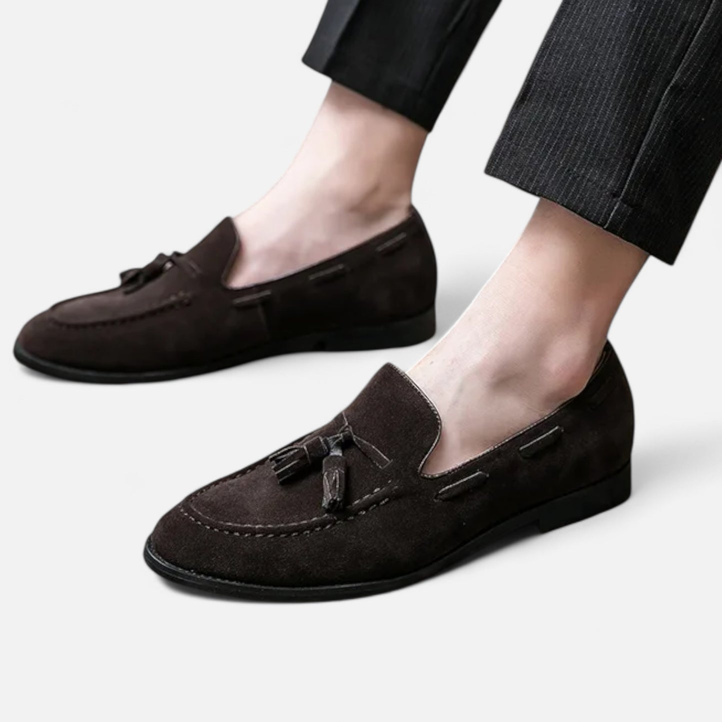 Mocassins homme à pampilles – Style britannique en cuir | Othier