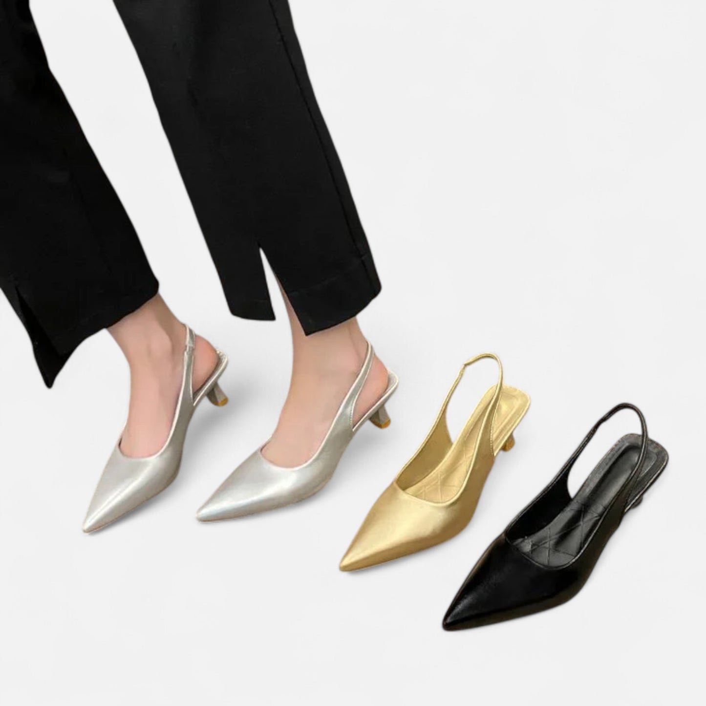 Escarpins femme bout pointu – Talon moyen élastique chic | Othier
