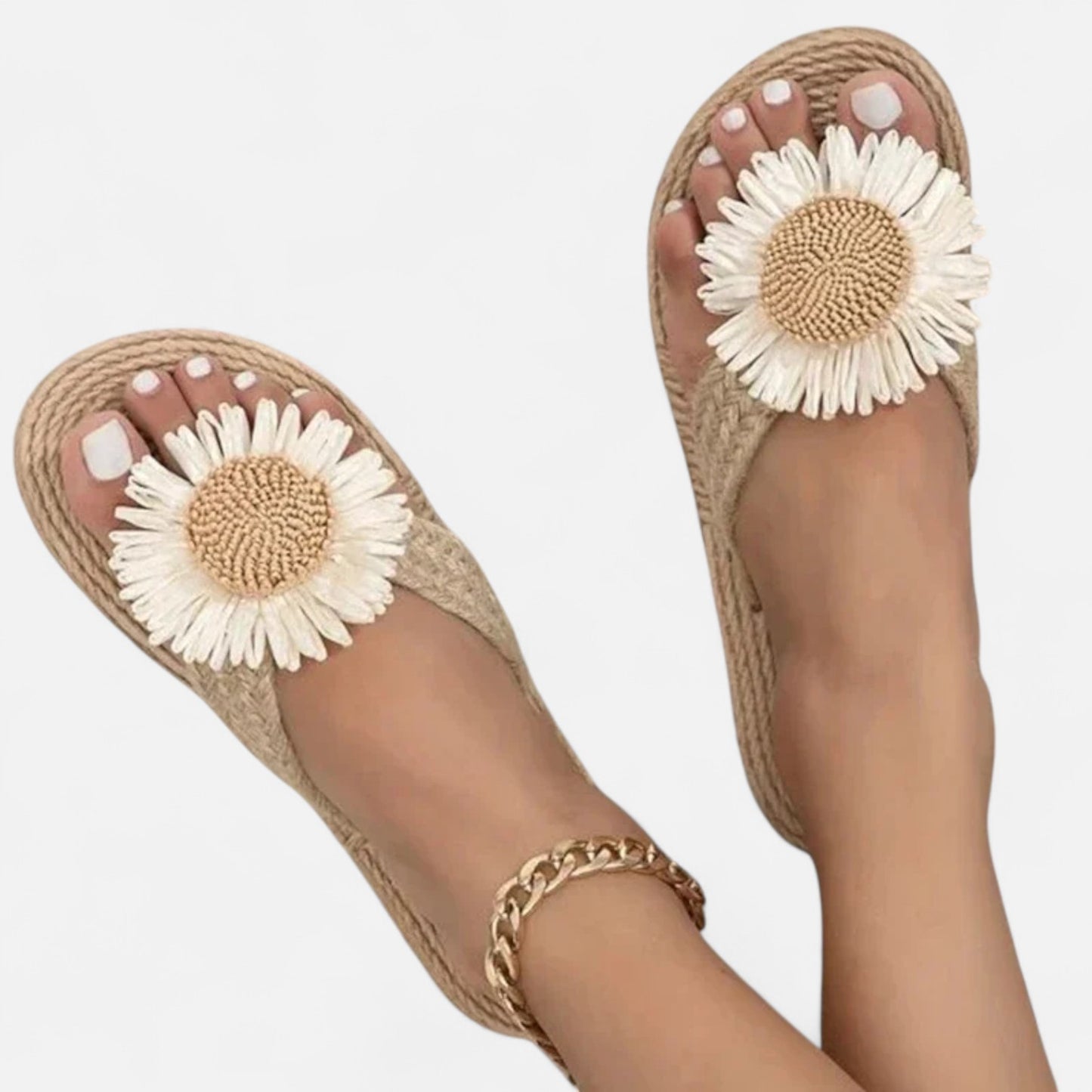 Mules à Décor Floral pour Femme – Délicatesse Florale, Confort Quotidien | Othier
