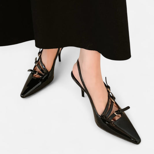 Women’s Pointed-Toe Pumps – Elegant Buckle Strap | Othier