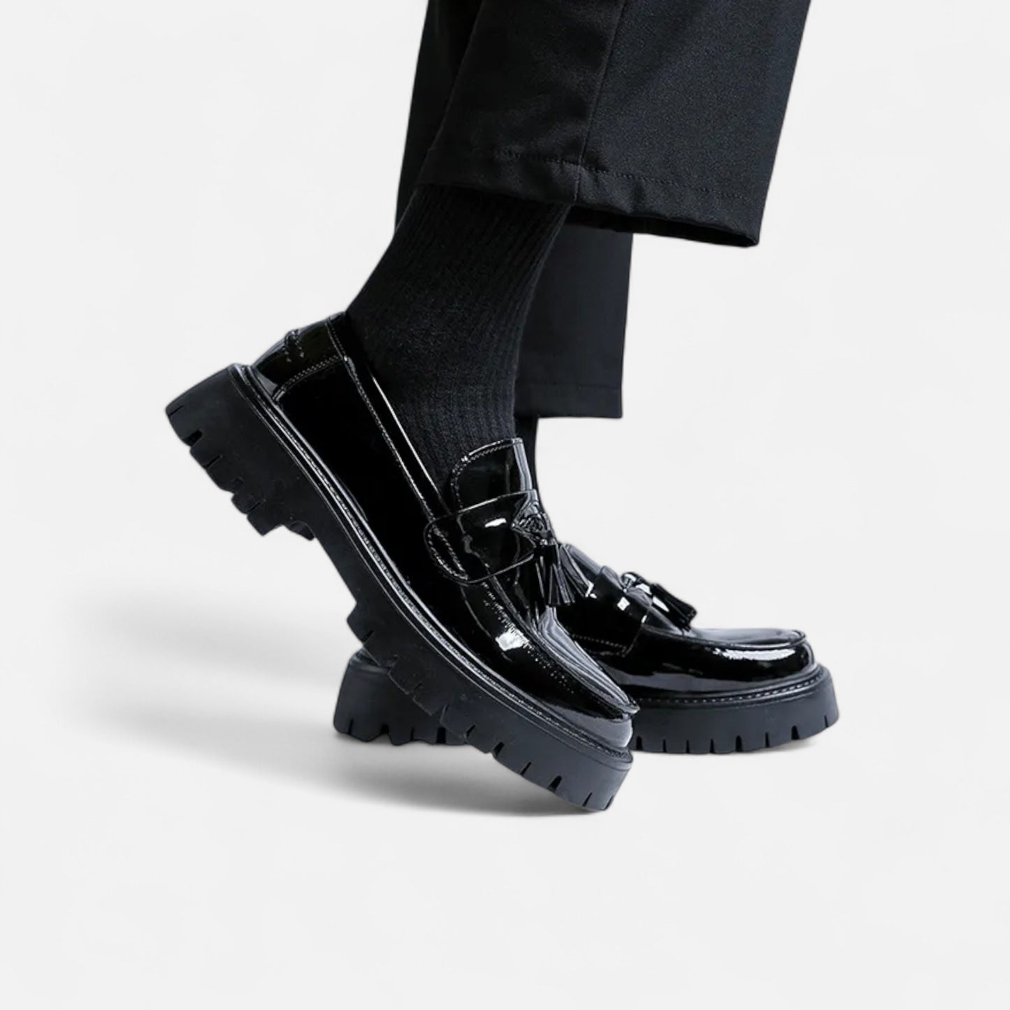 Chaussures homme en cuir à plateforme – Élégance moderne | Othier