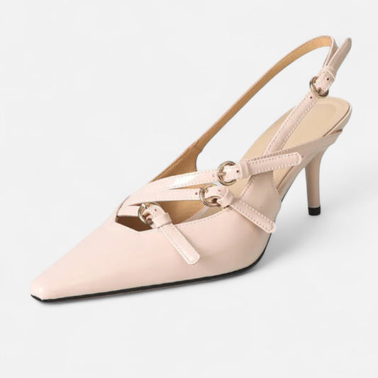 Women’s Pointed-Toe Pumps – Elegant Buckle Strap | Othier