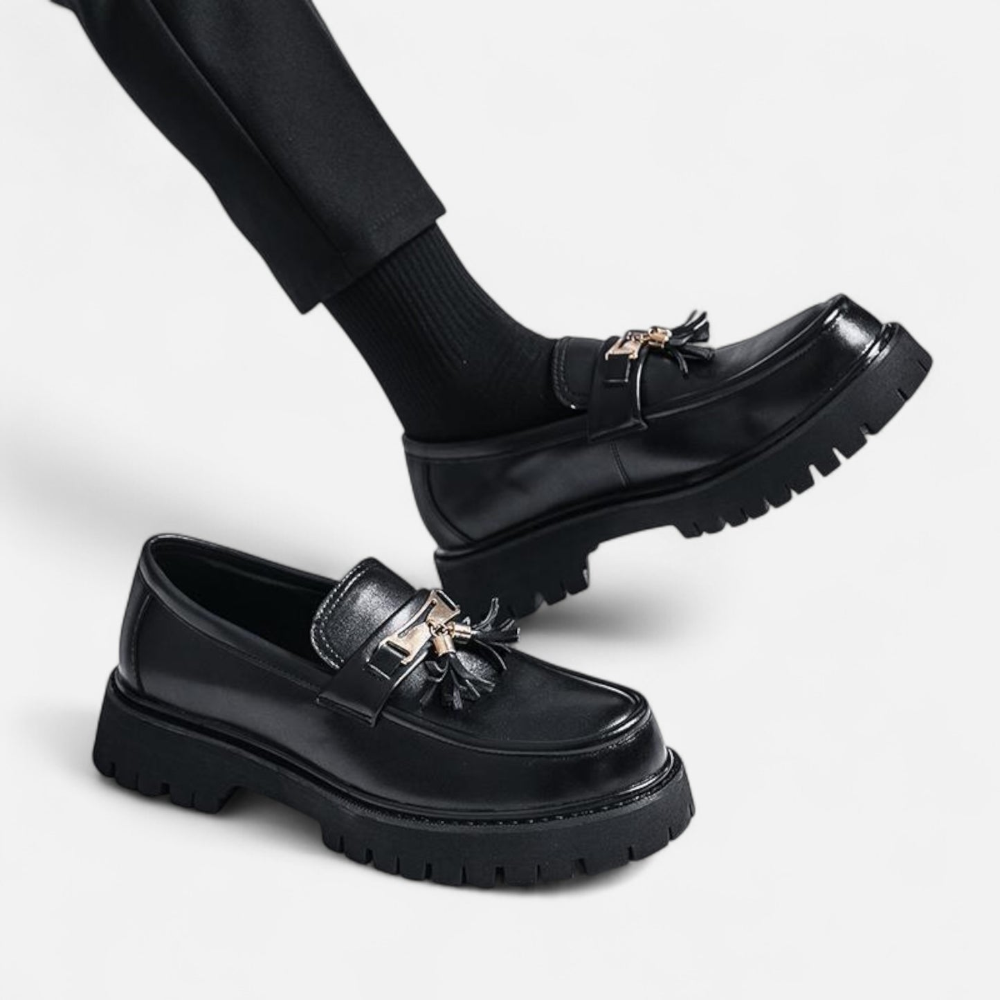 Chaussures homme style britannique – Cuir noir élégant | Othier