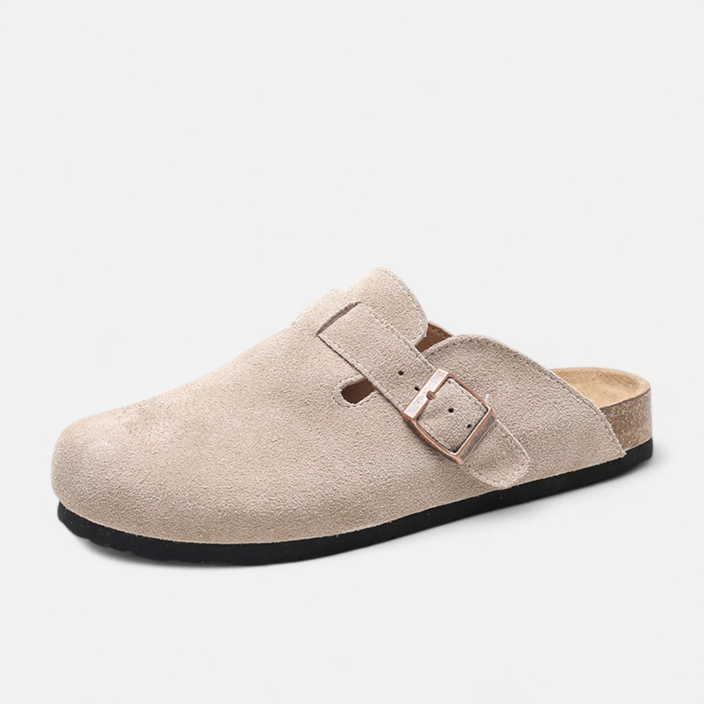 Retro Closed Leather Mules – French Elegance, Timeless Unisex Style | Othier