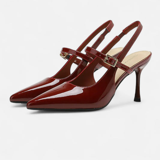 Women’s Cut-Out Sandals – French Elegance with High Heel | Othier