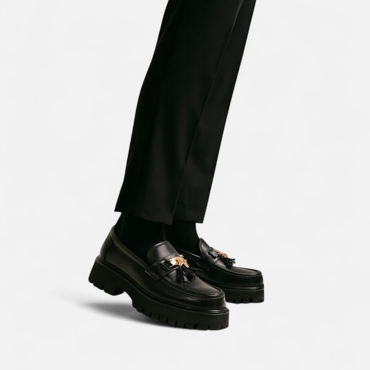Chaussures homme style britannique – Cuir noir élégant | Othier