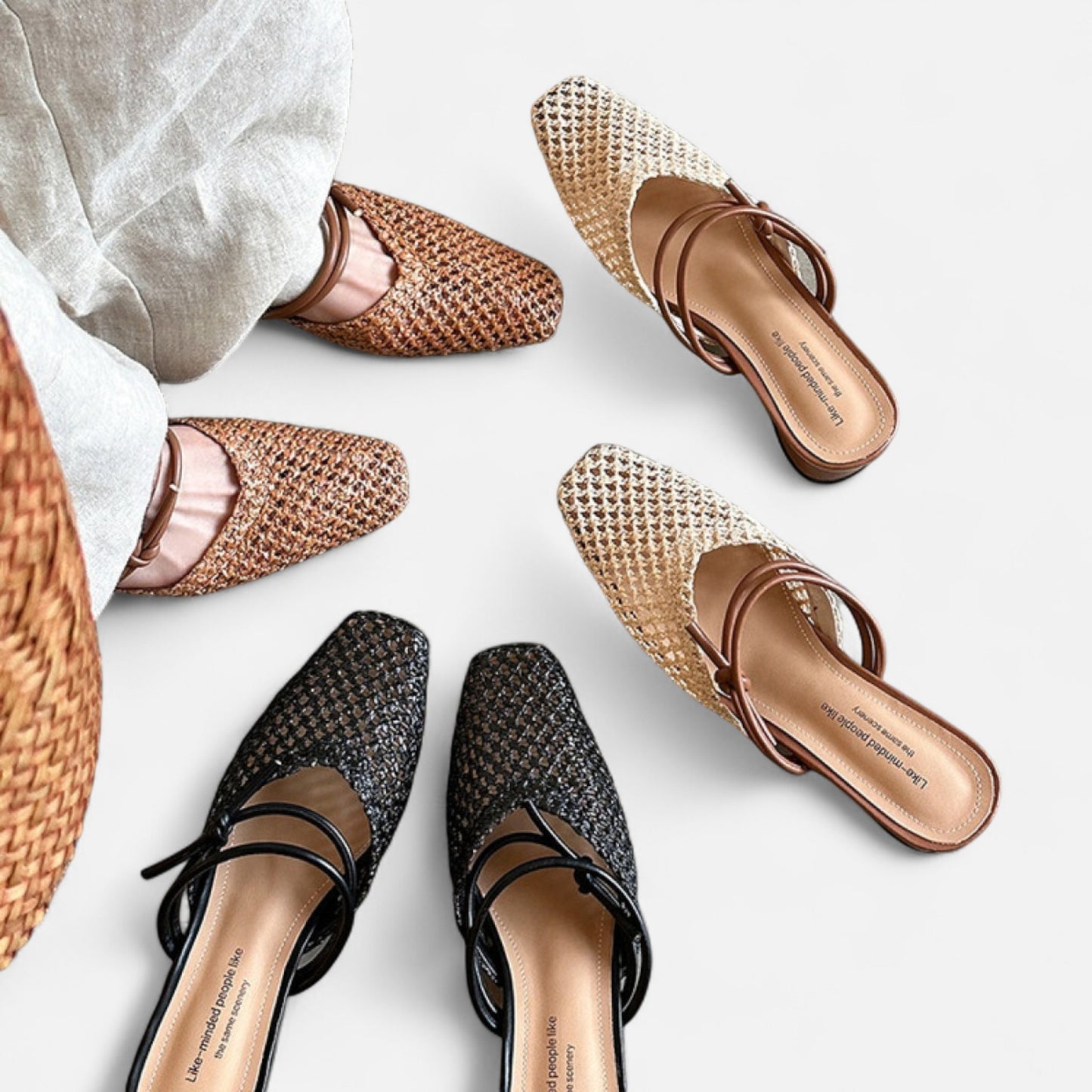 Mules femme bout carré – Élégance rétro française | Othier