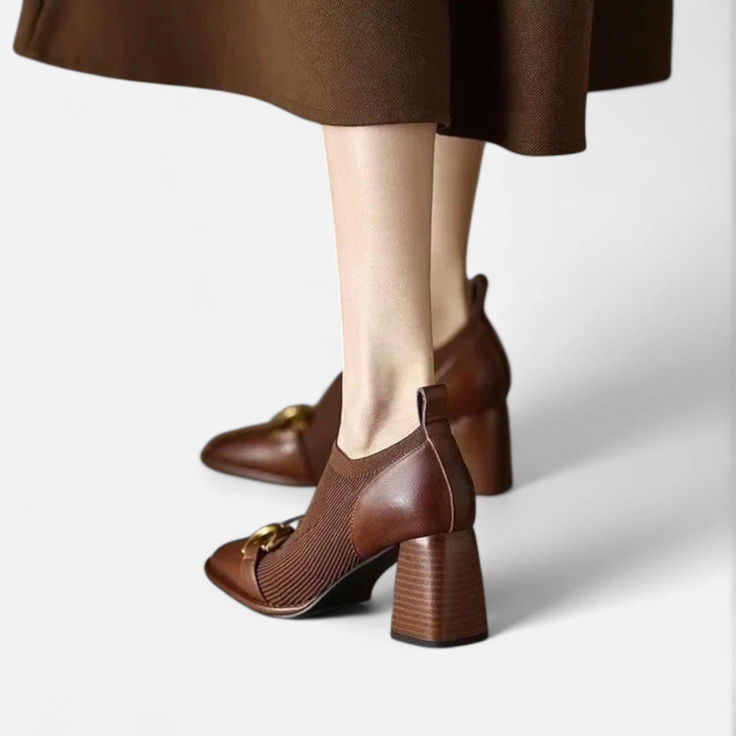 Bottines Rétro à Talon Épais pour Femme – Silhouette Vintage, Confort Moderne | Othier