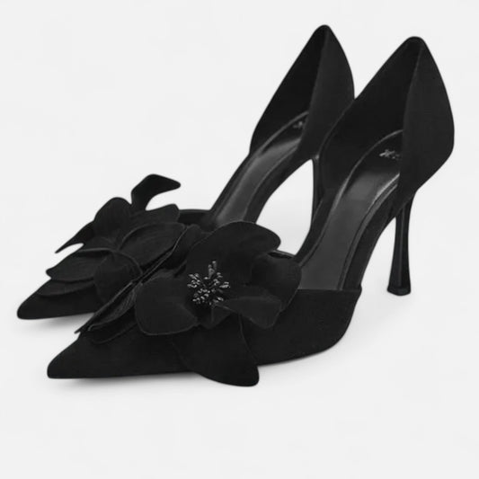 Women’s Stiletto Heel Pumps – Floral Elegance | Othier