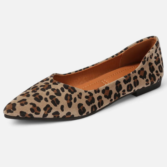 Chaussures femme imprimé léopard – Élégance vintage pointue | Othier