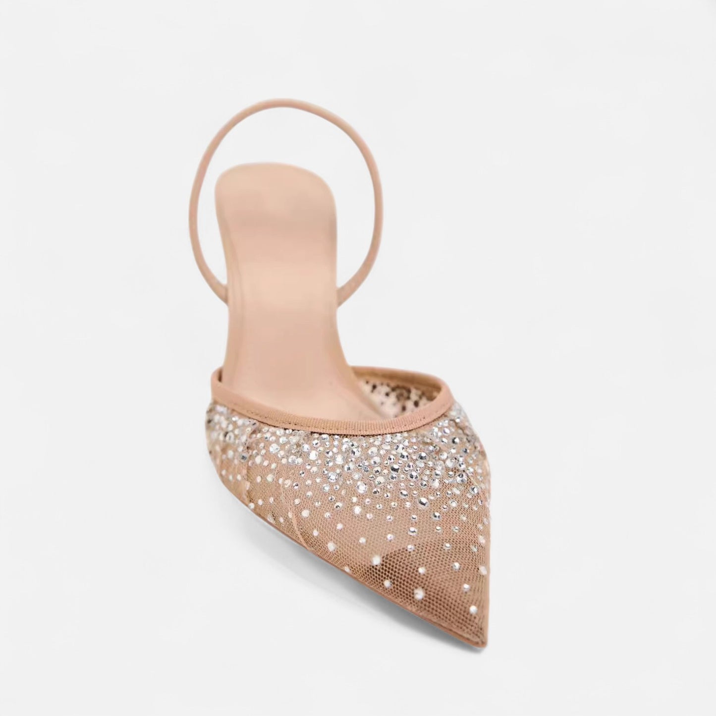 Escarpins Élégants en Résille Brillante pour Femme – Style Haute Couture, Allure Lumineuse | Othier