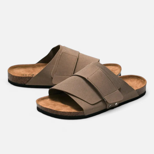 Sandales en Liège et Cuir pour Homme – Élégance Naturelle, Confort Intemporel | Othier