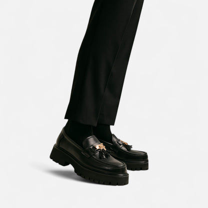 Chaussures homme style britannique – Cuir noir élégant | Othier