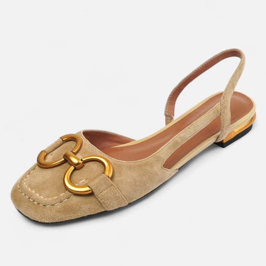 Othier | Sandales d’Été Fermées à Talon Bas pour Femme – Élégance Équestre, Confort Quotidien