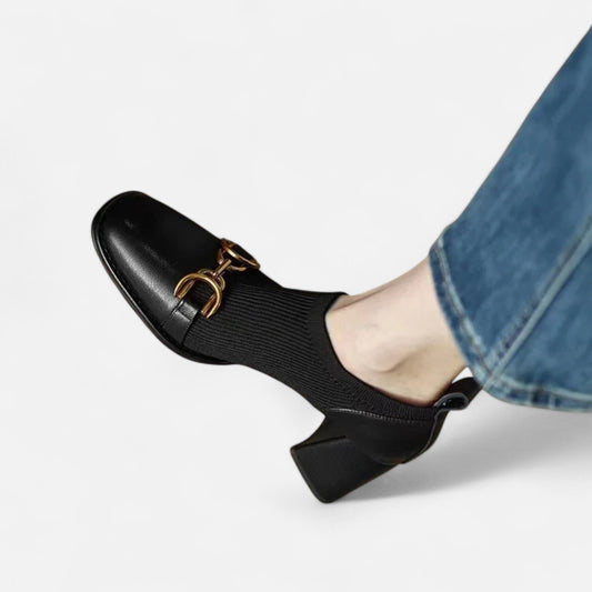 Othier | Bottines Rétro à Talon Épais pour Femme – Silhouette Vintage, Confort Moderne